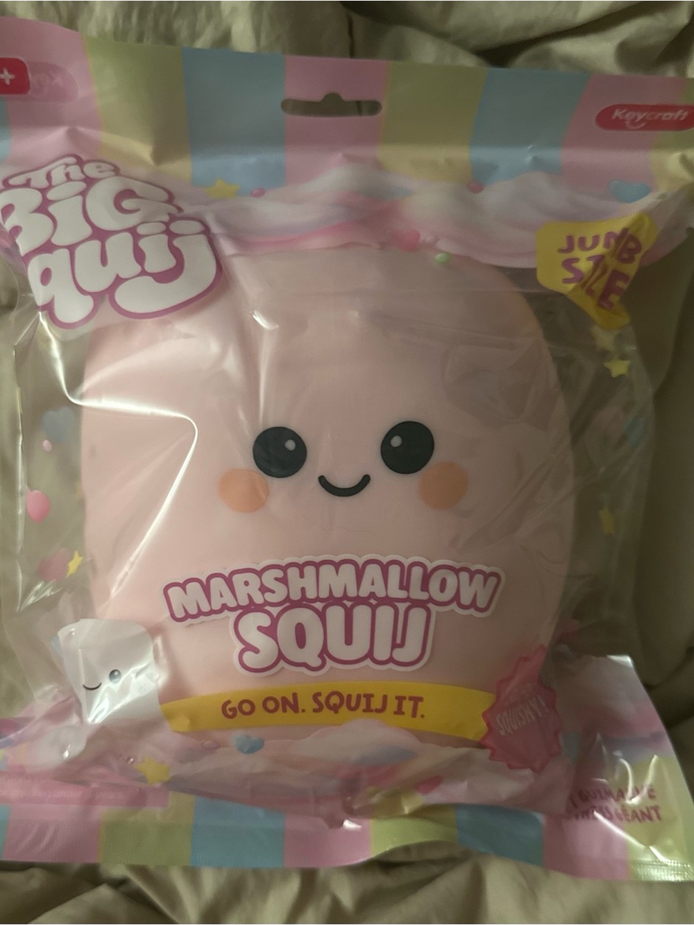 Big Squij jumbo pink marshmallow squish